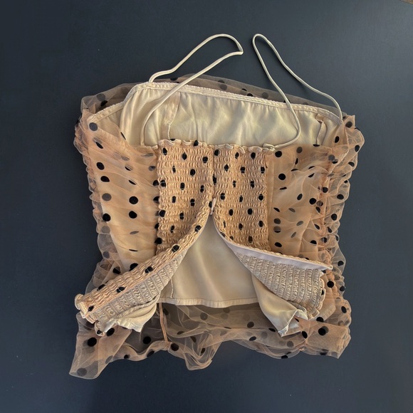 Reformation Amber Top Size 10 Swiss Dot - Picture 9 of 13